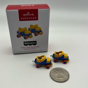 Fisher Price Roller Skates Mini Hallmark Keepsake Ornament Miniature 90s 2024